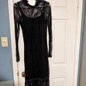 Long Black Lace Vero Moda Dress